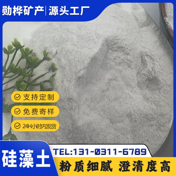 食品级硅藻土 饮料酒水澄清剂 高白过滤 800目粉体 吸附性好 勋桦矿产