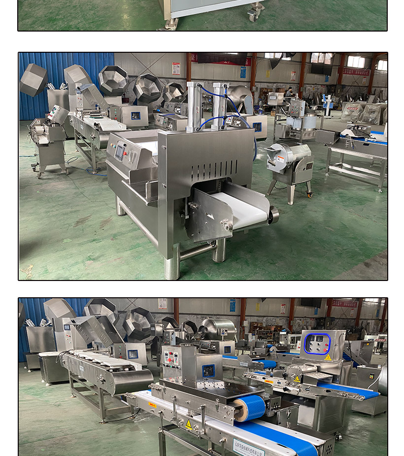 Professional automated chicken breast and duck breast slicing equipment, beef, lamb, beef, beef fillet, chicken fillet, and fresh meat slicing machine