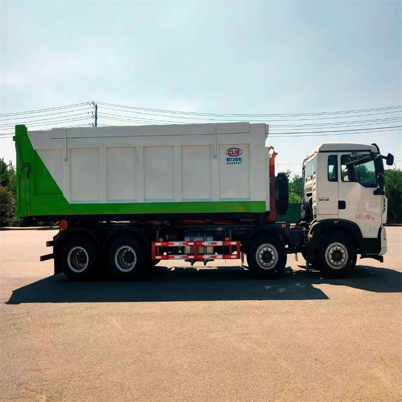 30t Construction waste transport vehicle Intelligent operation of waste transport vehicle is simple and convenient