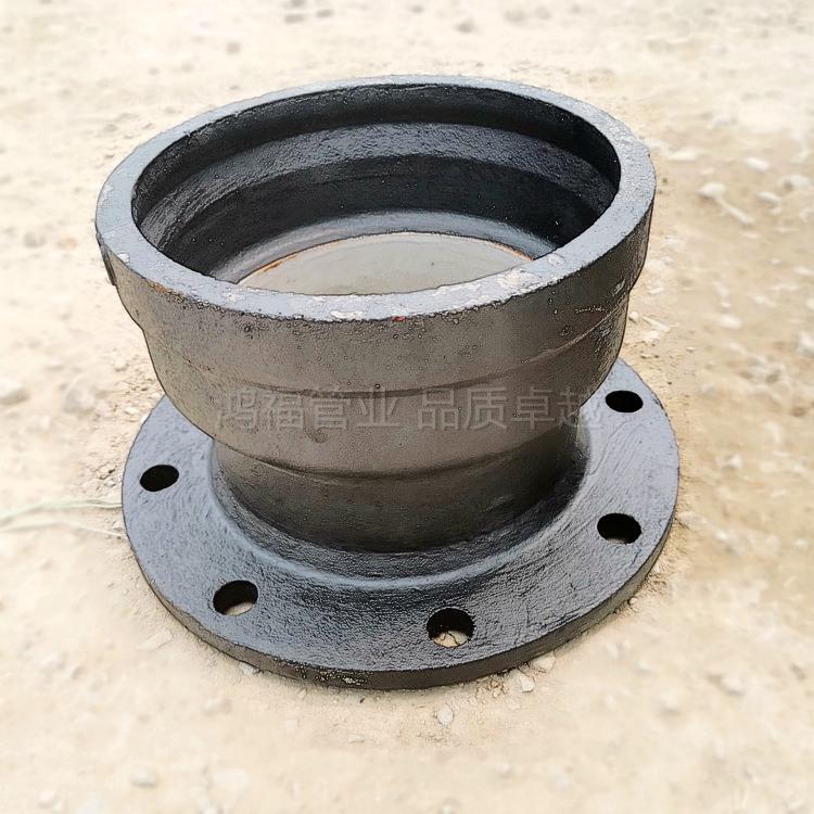 T-type interface cast iron pipe fittings production socket type ductile iron pipe fittings flange connection mechanical pipe fittings