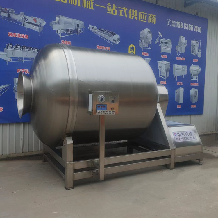 Salted Spanish mackerel marinating machine for human flavor, deer meat, horse meat, and seafood marinating equipment, fully automatic vacuum frequency conversion rolling machine