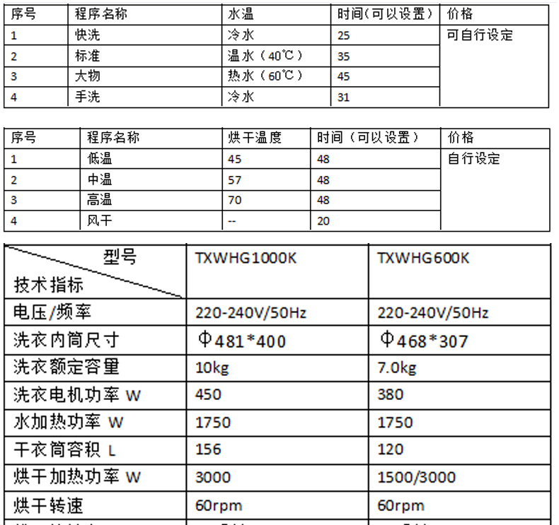 Export dedicated coin-operated self-service laundry and drying integrated machine for upper drying and lower washing