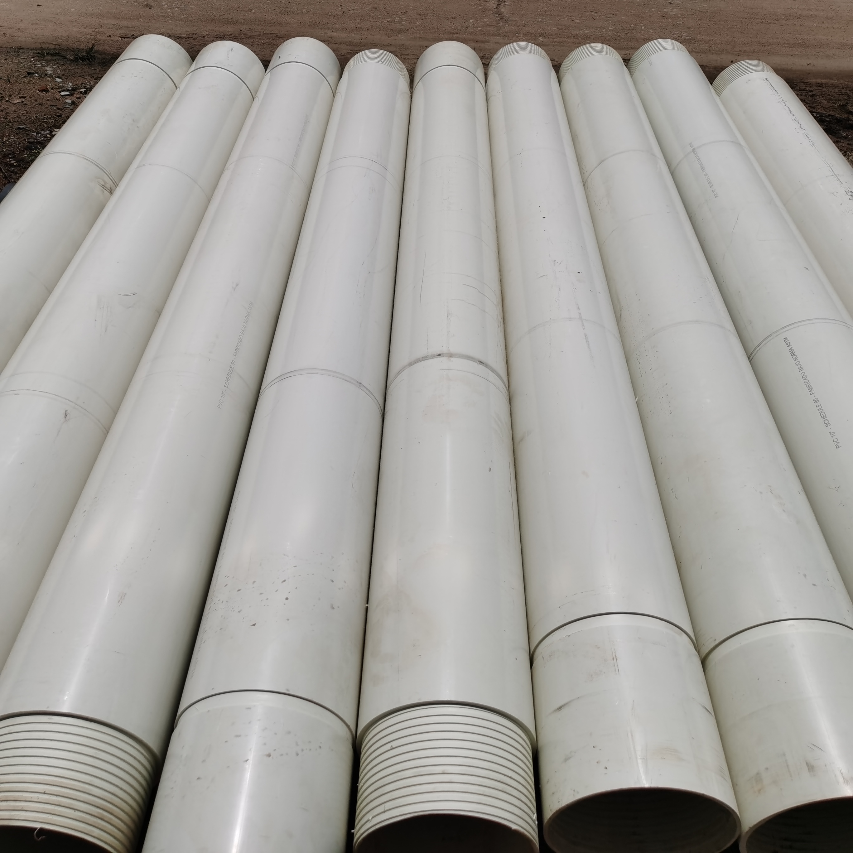 PVC drilling pipe, PE deep well pipe, PVC wire pipe, seepage pipe spiral joint