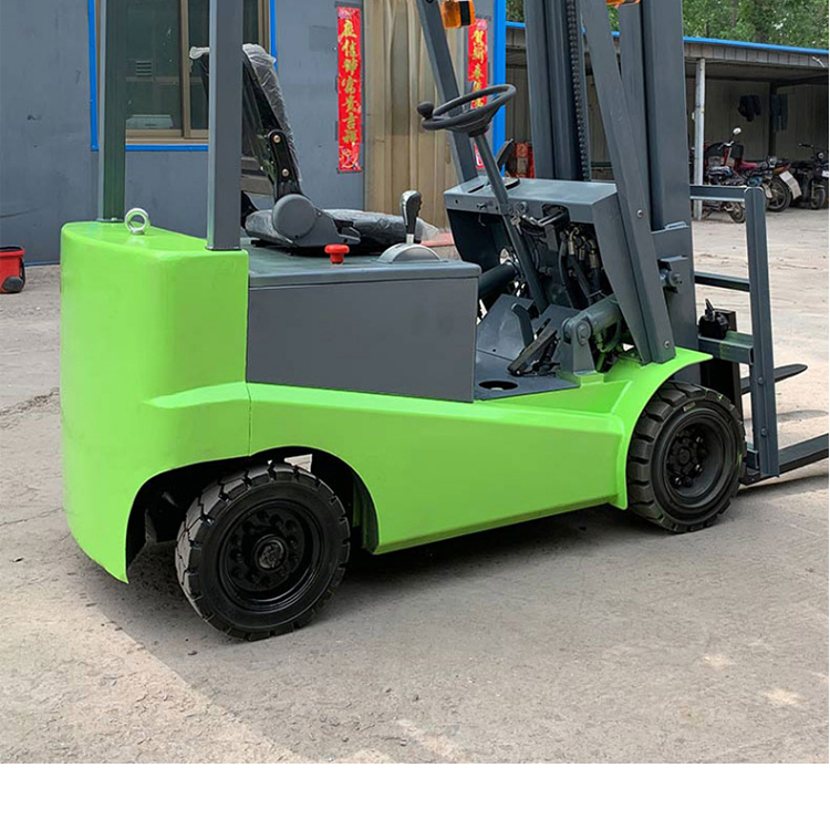 Electric forklift, 1-ton, small hydraulic handling, four wheel lifting, fully automatic battery loading and unloading, warehousing, and seat driving