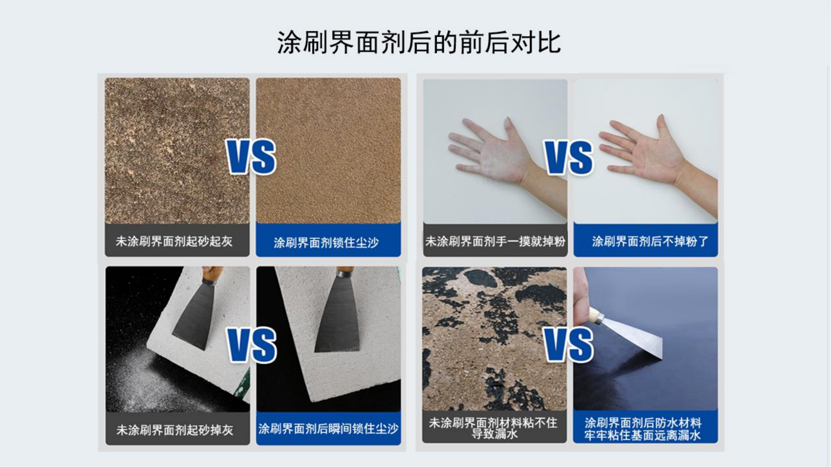 Manufacturer of interface agent for fixing sandbags, renovating old houses, stabilizing base surfaces, waterproof and moisture-proof walls, fixing concrete walls, and curing