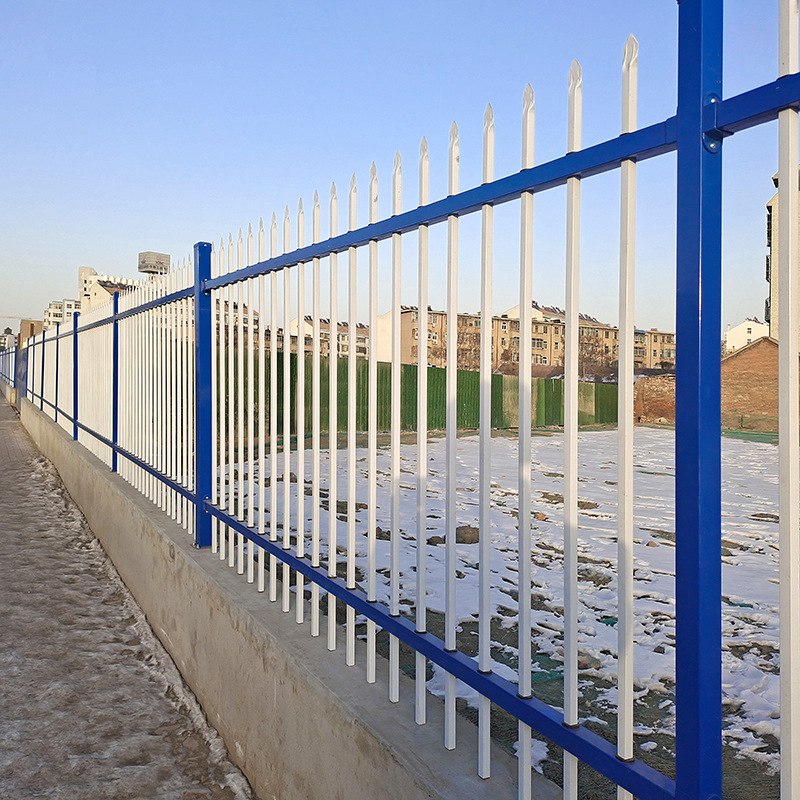 Hengding 1.8 * 3 meter blue and white anti climbing community school zinc steel fence fence