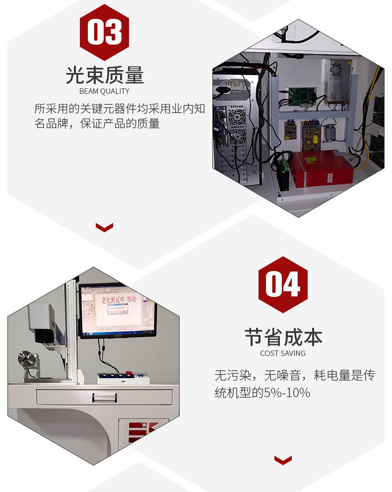 The fiber optic adjustable pulse width laser paint stripping machine has excellent paint stripping effect for metal materials such as springs and inductors