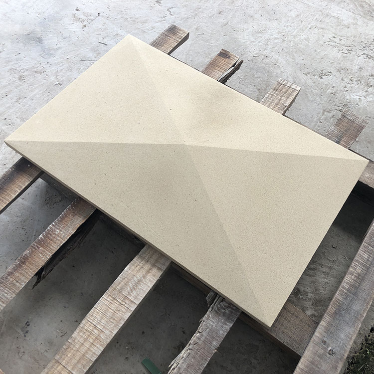 Rice yellow sandstone lychee surface precision processing factory exterior wall dry hanging board villa exterior wall decoration material