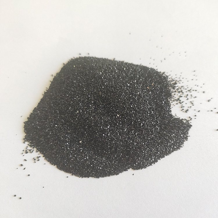 供应亮黑天然彩砂 40-80目 耐磨地坪骨料 喷砂除锈用彩色砂