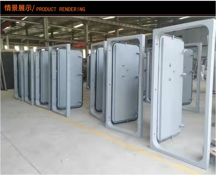 Wujia Jingzhu Material Warehouse has moisture-proof and closed doors. The underground garage has various styles of flood control doors that can be customized