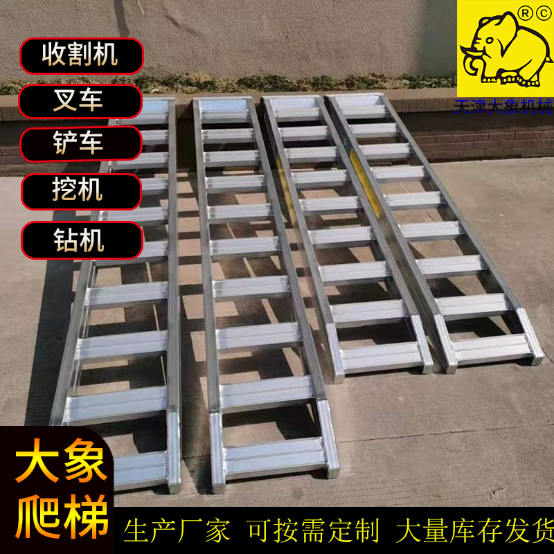 Elephant manufacturer aluminum alloy ladder for loading, electric forklift for ladder climbing, Southeast region shipment