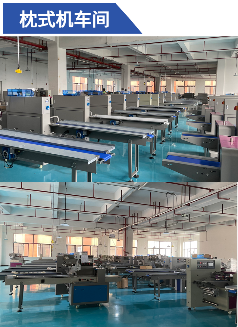 Fully automatic lettuce pillow packaging machine, vegetable and fruit sealing machine, food packaging machinery manufacturer can customize
