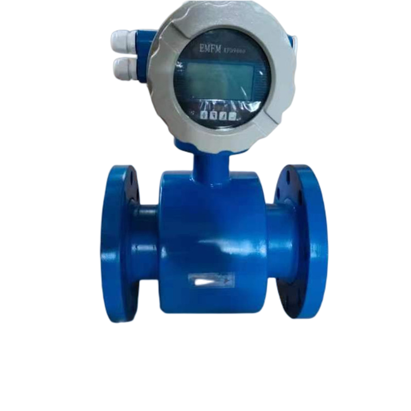 304 stainless steel integrated plug-in electromagnetic flowmeter split water pipeline screw thread simple and convenient card installation connection