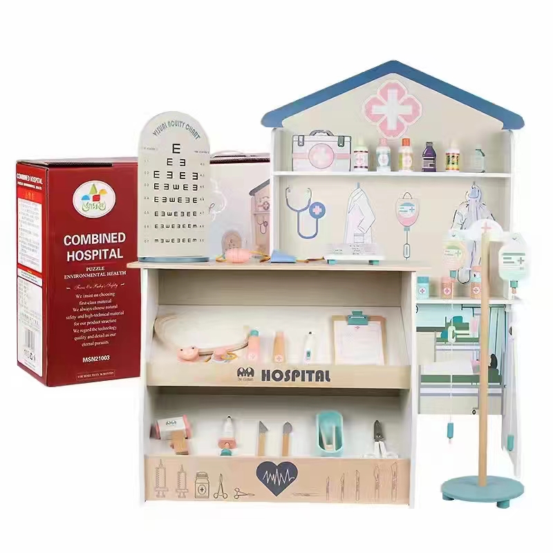 Children's Home Kitchen Simulation Tool Solid Wood Kitchenware Children's Educational Toys