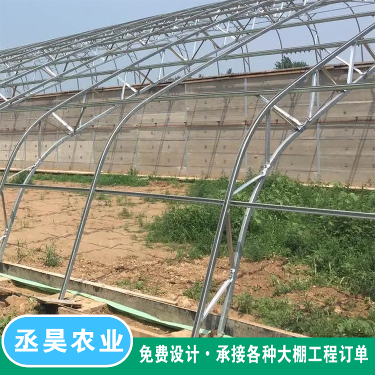 Edible mushroom planting greenhouse with C-shaped steel frame, double beam and double membrane design, strong resistance to wind and snow, stable and durable