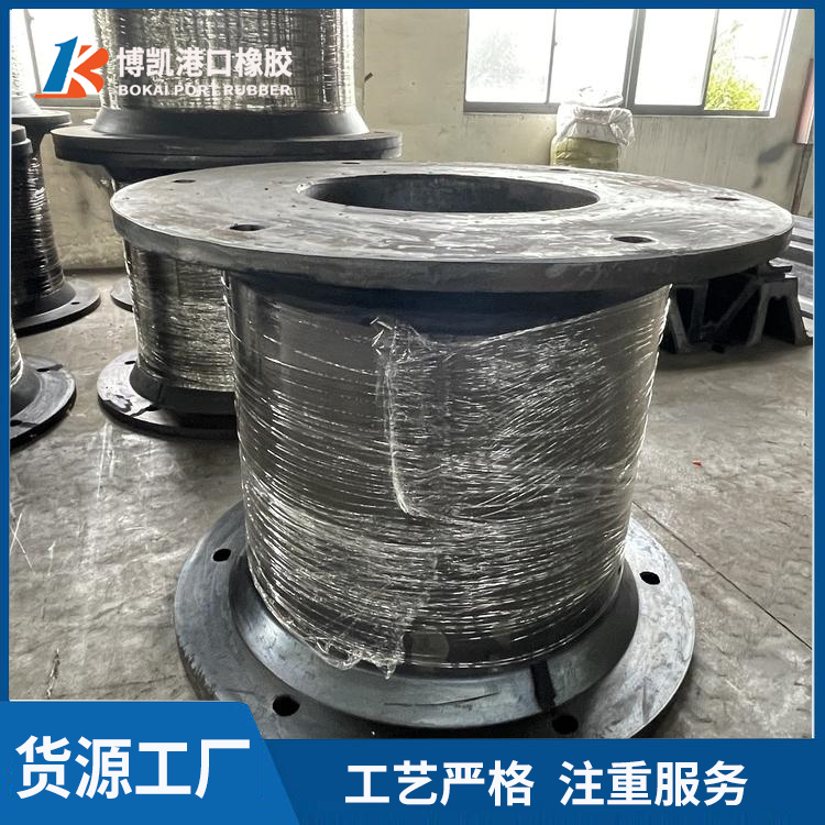 800H wear-resistant and compression resistant pier rubber fenders, drum type, two drums and one plate for large ships to dock