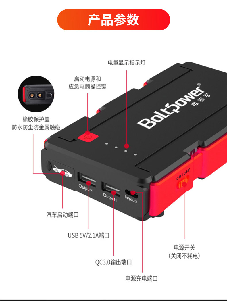 ODM Customized Processing Factory for Automotive Emergency Power Supply - Electric General Large Capacity Multifunctional Starting Power Supply G19