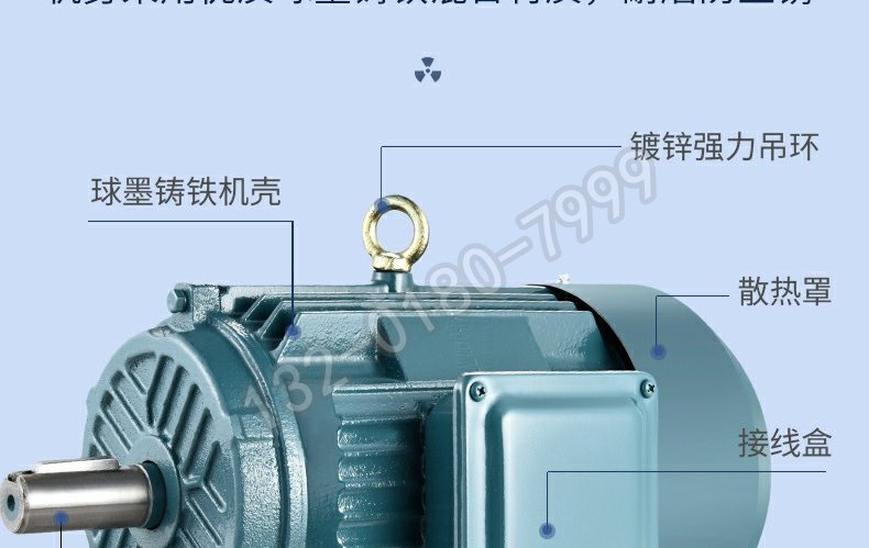 Taifu Xima high-efficiency motor YE4-132S-4 pole 5.5KW7.5 kW 380V new secondary energy efficiency standard