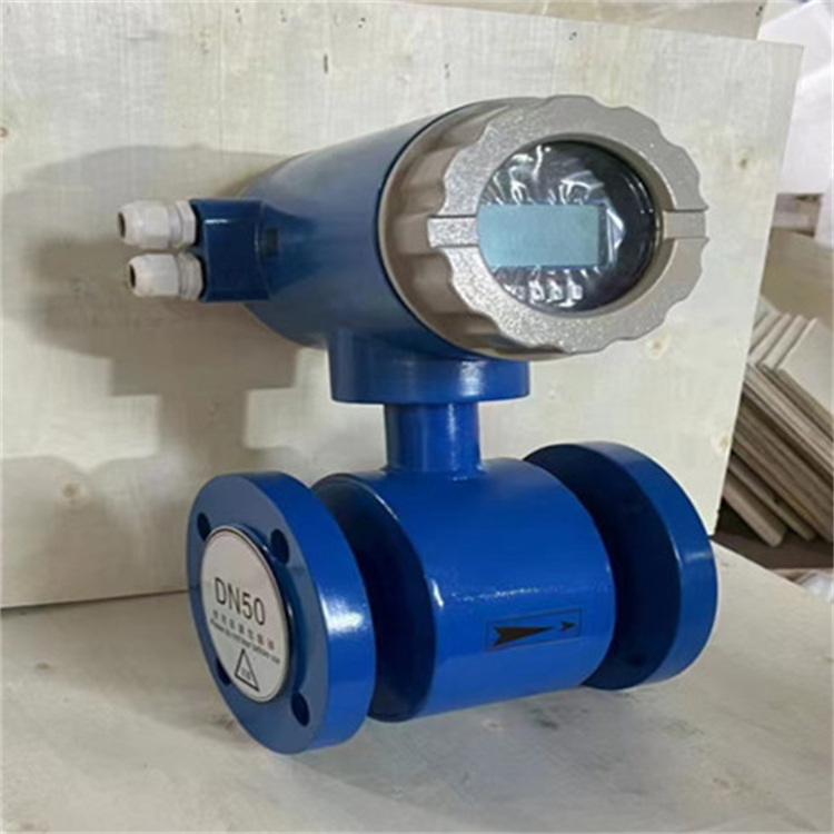 Explosion-proof split body integrated digital display water treatment engineering pipeline valve dual power supply carbon steel flange electromagnetic flowmeter