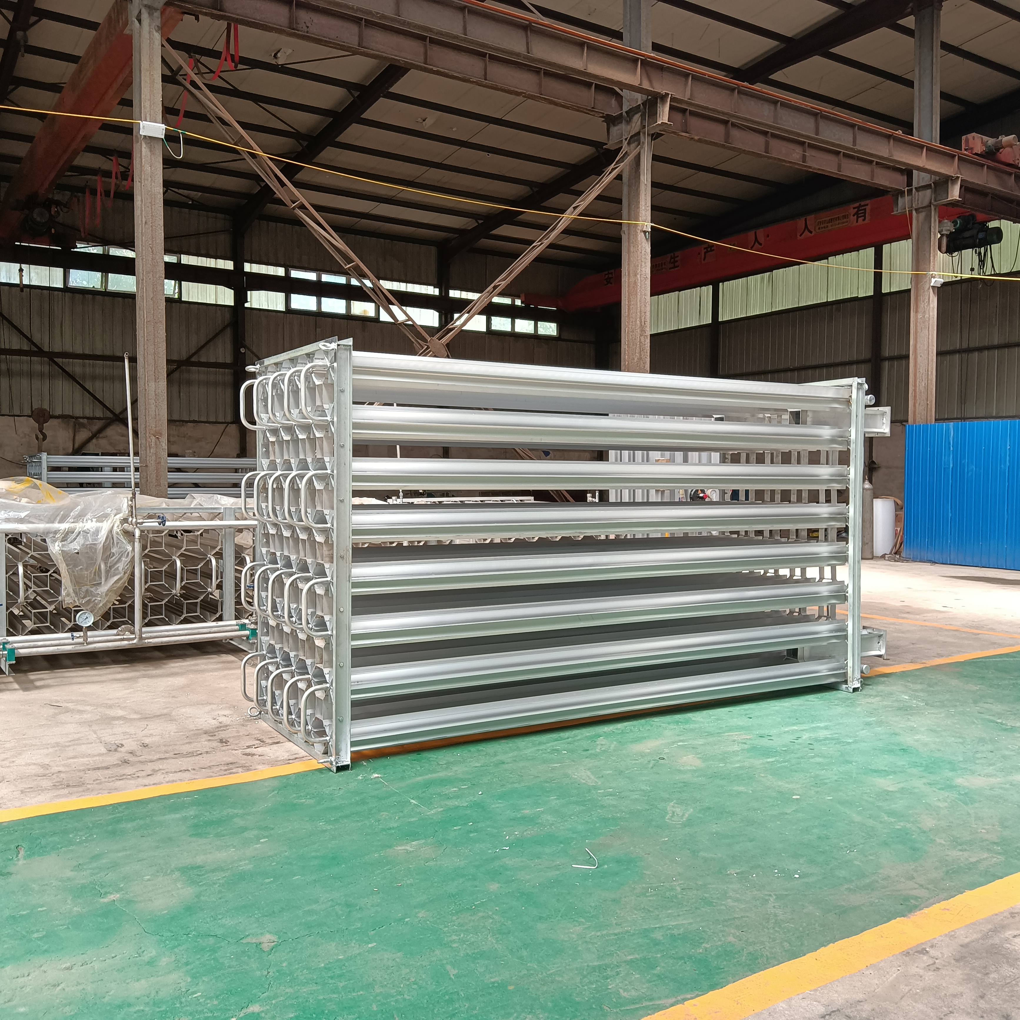 Supply 500 cubic meters of air heated vaporizer, lng vaporizer, aluminum alloy material, thickened fins, stable performance