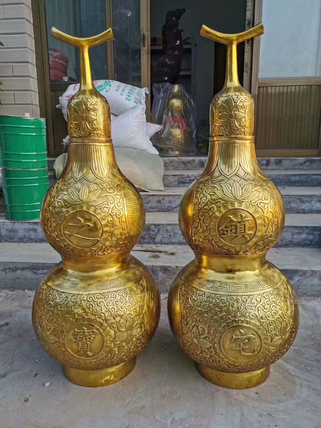 Copper gourd customized pure copper large, small, and medium-sized gourd wholesale outdoor large gourd fountain