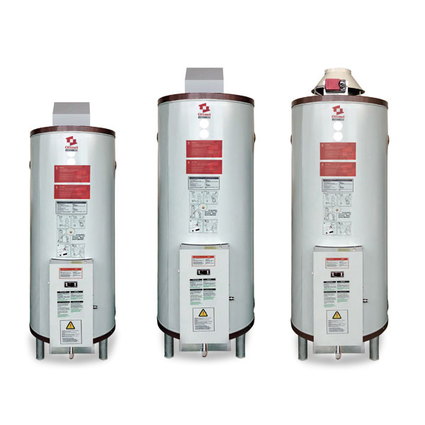 Vertical gas hot water boiler, commercial gas water heater, small size, easy installation