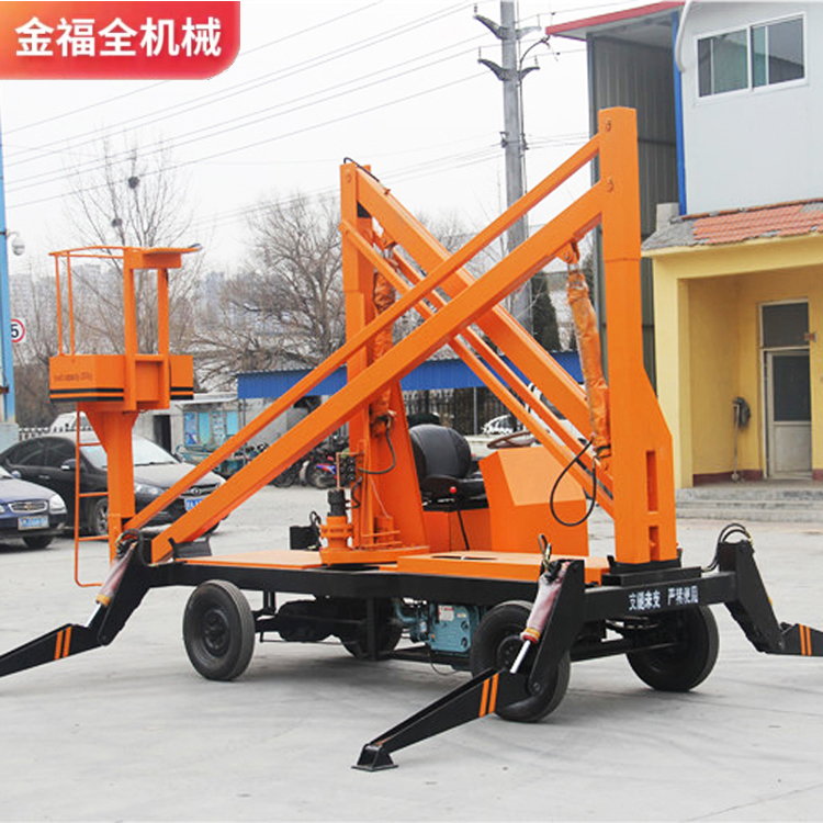 Jinfu full electric curved arm elevator hydraulic lifting platform Aerial work platform self-propelled lifting platform