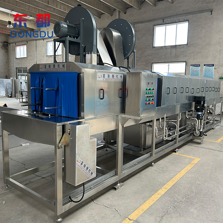 360 degree three-dimensional basket washing machine, Dongdu high-pressure spray turnover basket cleaning equipment, egg yolk basket, meat skewer basket cleaning machine