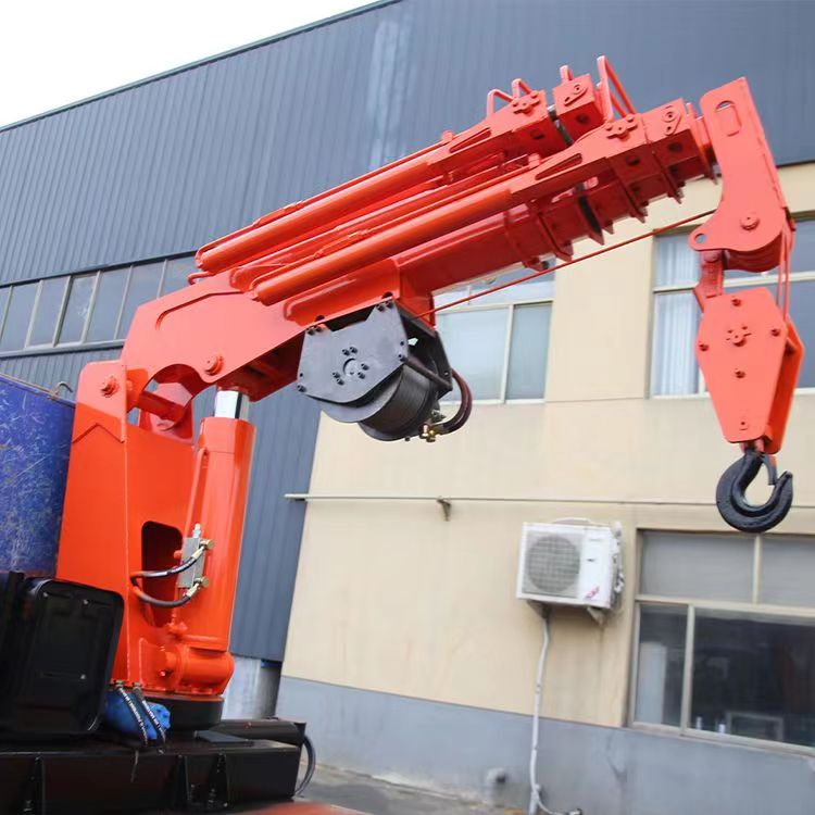 Truck mounted crane arm, truck mounted crane, light truck, telescopic crane arm, truck loading and unloading hydraulic crane assembly