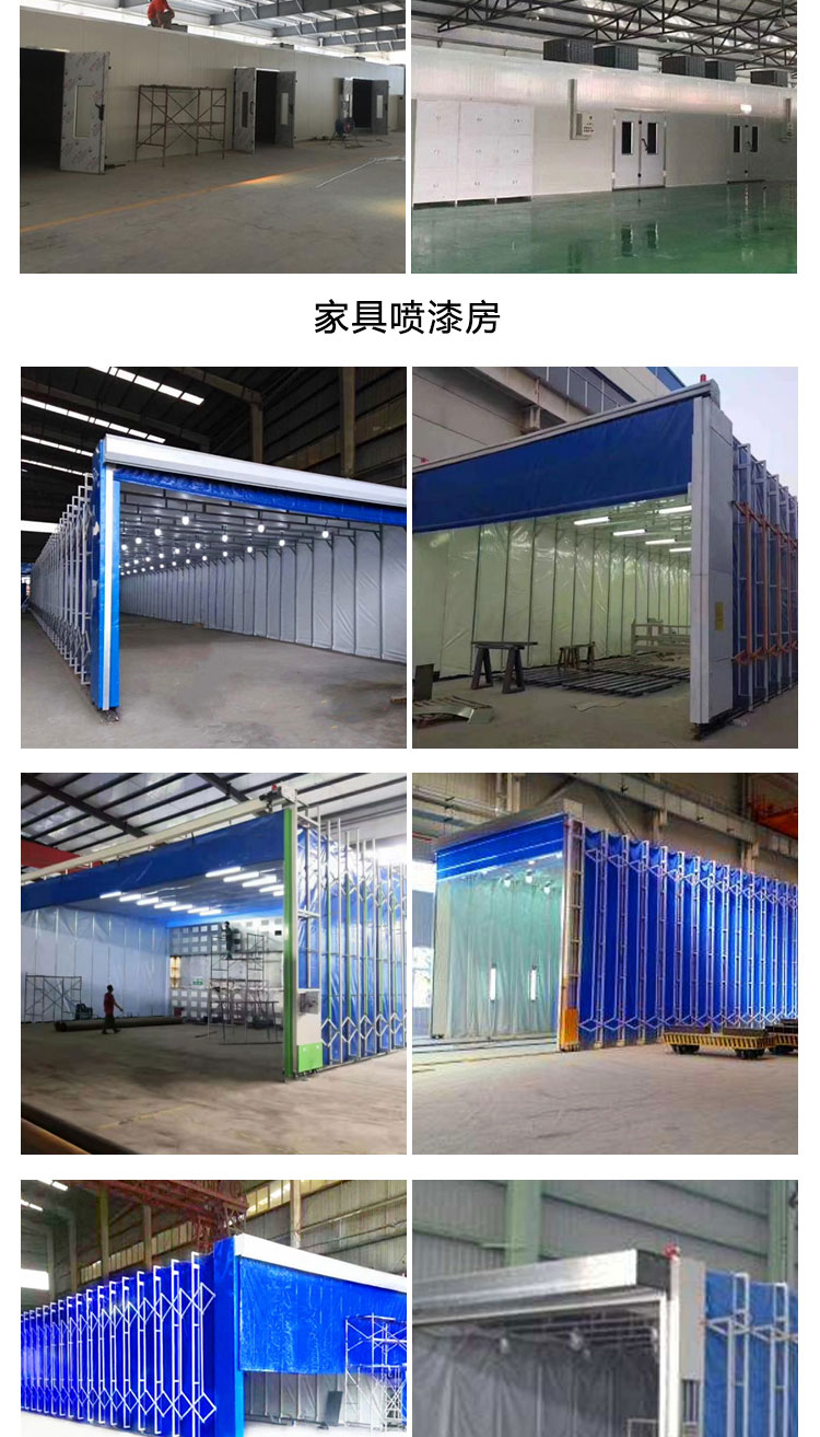 High temperature paint room furniture spray painting environmental protection equipment, dry and wet dual use control, sensitive Pengda