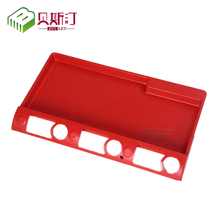 Acrylic thick sheet blister black blister tray vacuum formed cosmetic display box blister processing