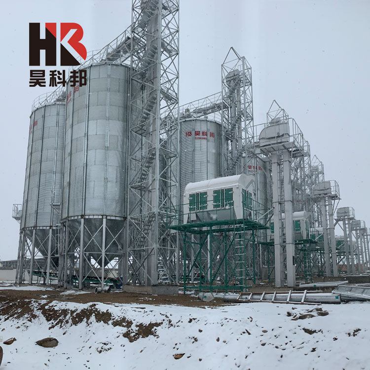 大型粮食钢板仓 装配式锥底仓 通风粮仓占地小寿命长 昊科邦 - 百度爱采购