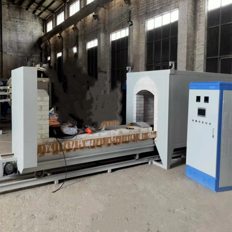 Source manufacturer 1700 degree trolley furnace, alumina brick furnace, good insulation, durable silicon molybdenum rod heating support, customization