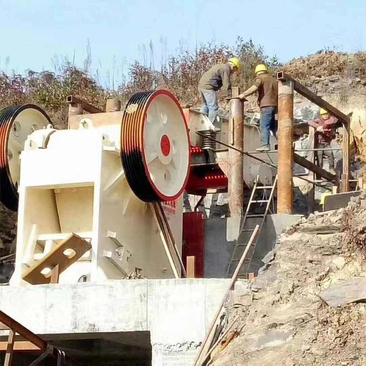 Quartz jaw crusher, hard rock crusher, jaw type barite crushing equipment, Guangxin Machinery