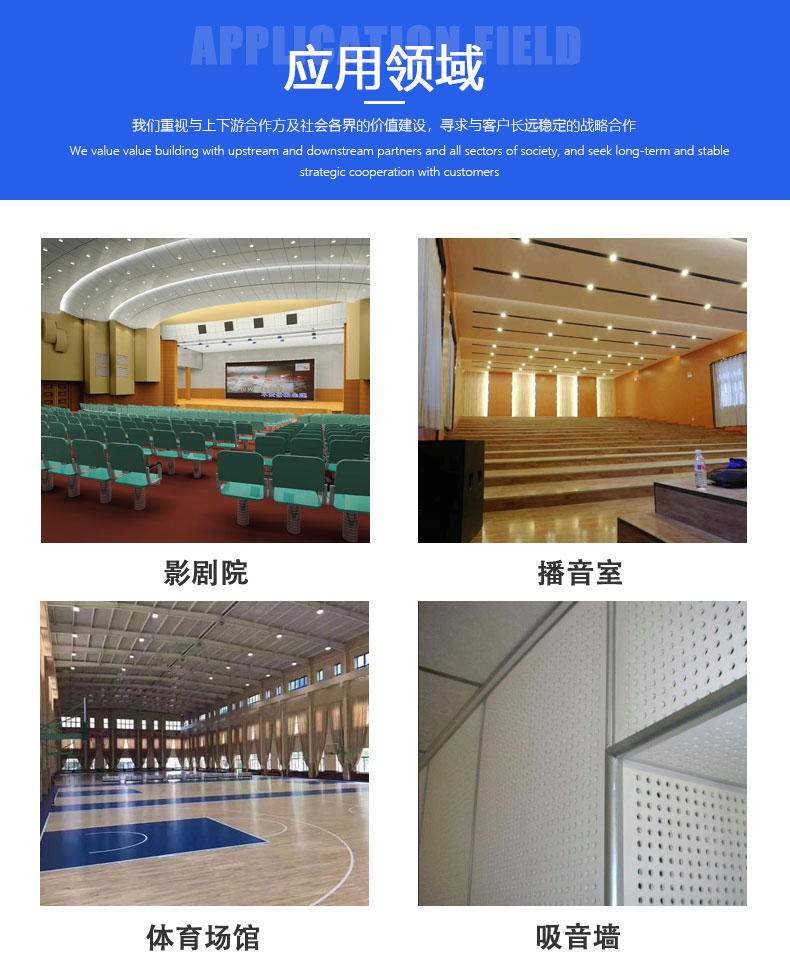 Erjia fiber cement perforated board ARJ-ck for sound absorption