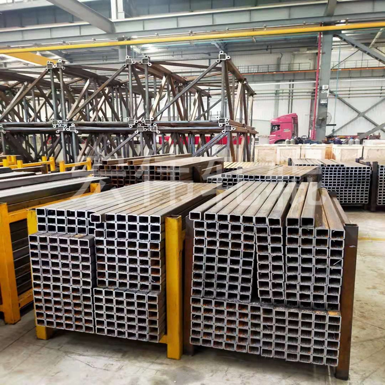 50 * 50 square tube, 4 thick structural pipes, straight seam welded pipe, Q235B pipe for tower crane