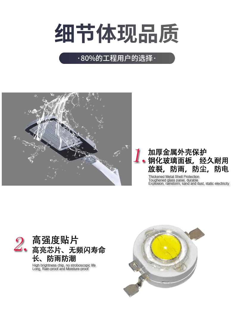 Xingnuo Optoelectronics LED City Power Engineering Rural Street Light Outdoor Municipal Road Street Light