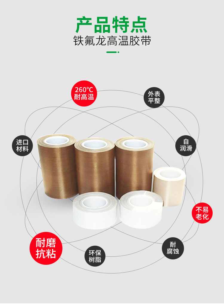 Teflon high-temperature tape customized Teflon high-temperature resistant and anti adhesive edge sealing conveyor belt insulation film polytetrafluoroethylene