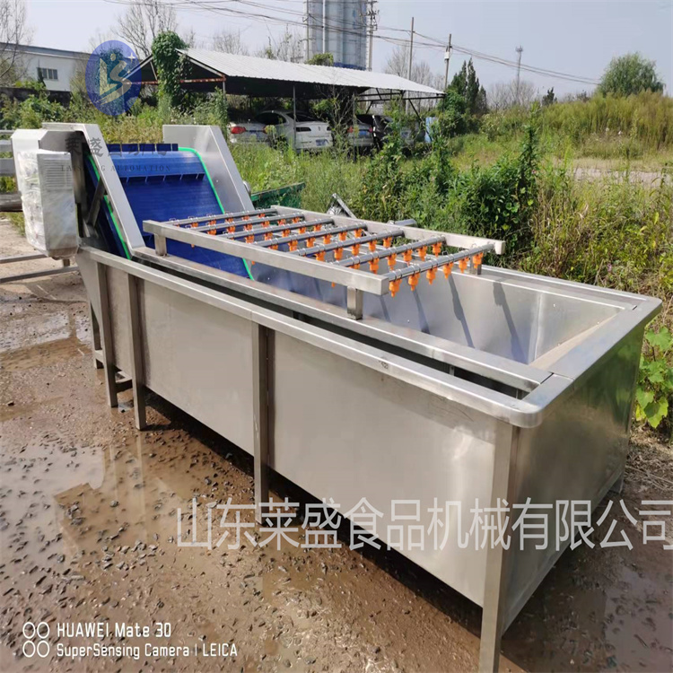 Vegetable bubble cleaning machine, complete set of cleaning equipment for soybeans, sweet corn processing machine