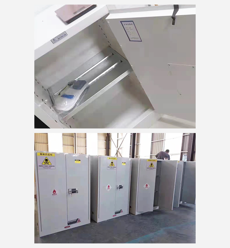 Laboratory Poison and Anesthetic Drug Cabinet, Pharmaceutical Factory Special Storage Cabinet, White 45 Gallon, Yichuang