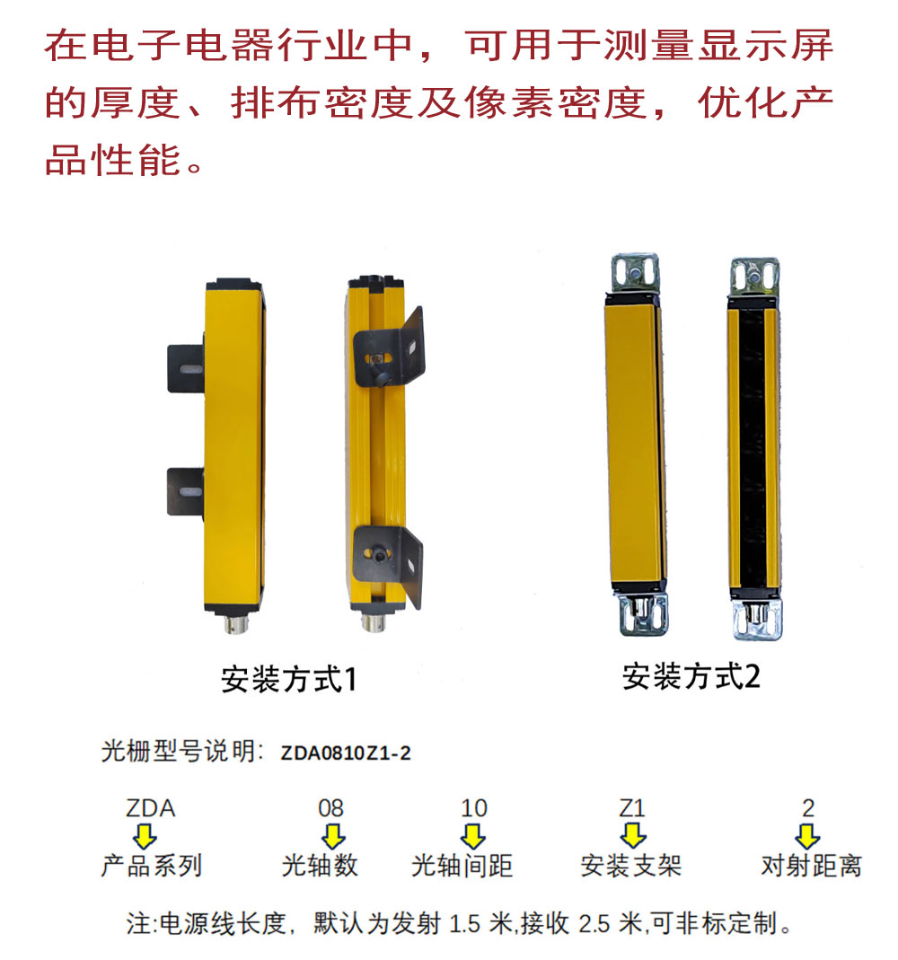 Measuring the length, width, and appearance of objects by measuring the volume of light curtains with high precision and resolution