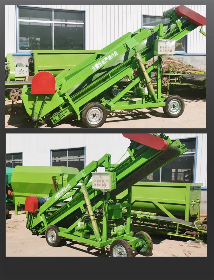 Grass picking machine for the cattle and sheep farm's green storage tank, automatic feeding and grass grabbing truck for the green storage grass picking machine