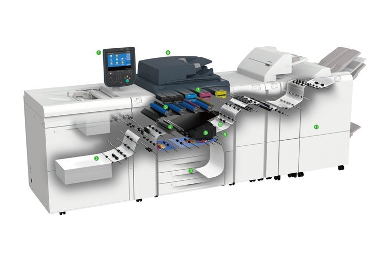 Hang tag color label Digital printing machine v180 Fuji Xerox label proofing machine