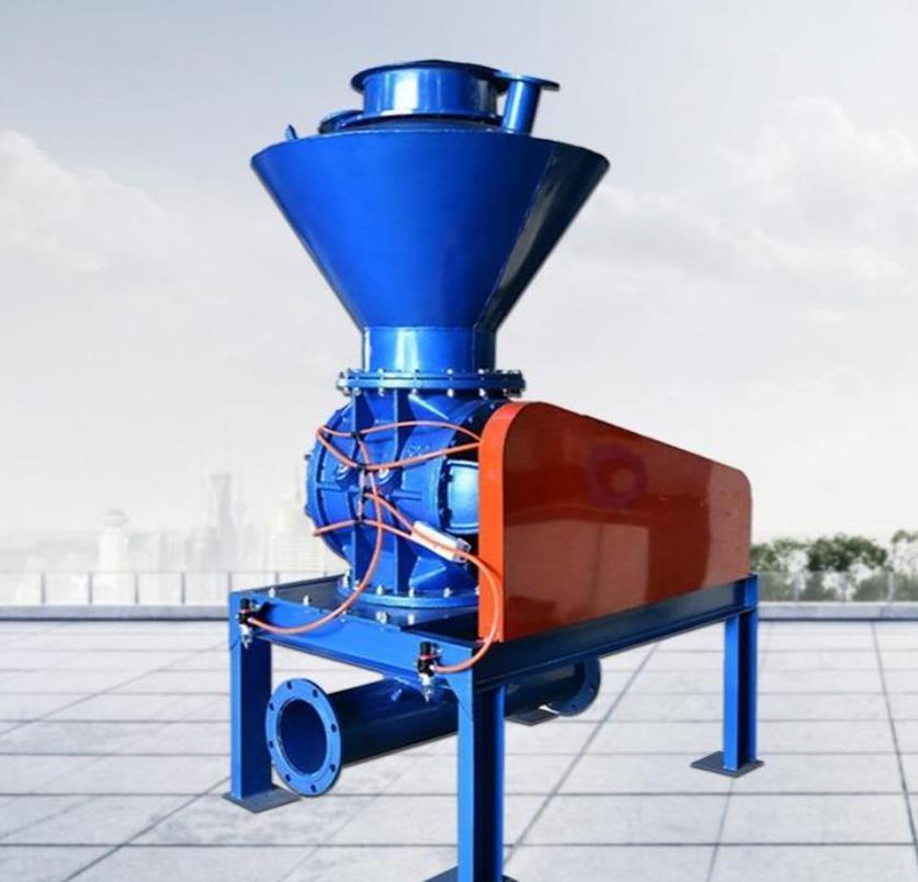 Design of conveying plan for gypsum powder/PV particles in the pneumatic conveying system equipment of vitrified microbeads/calcium fluoride powder