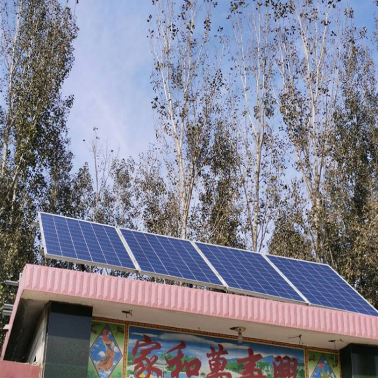 Solar water pump sewage treatment, 100 watt photovoltaic power generation system, grid connected and off grid monitoring of street lights