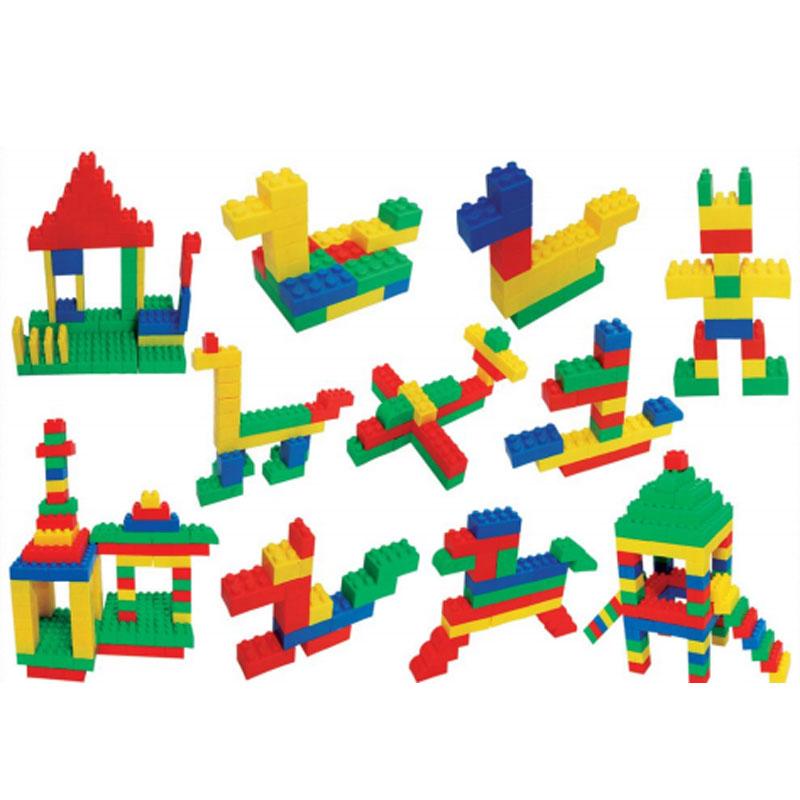 Kindergarten desktop building blocks, 3-7 years old, early education assembly, snowflake pieces, puzzle bags, plastic desktop toys