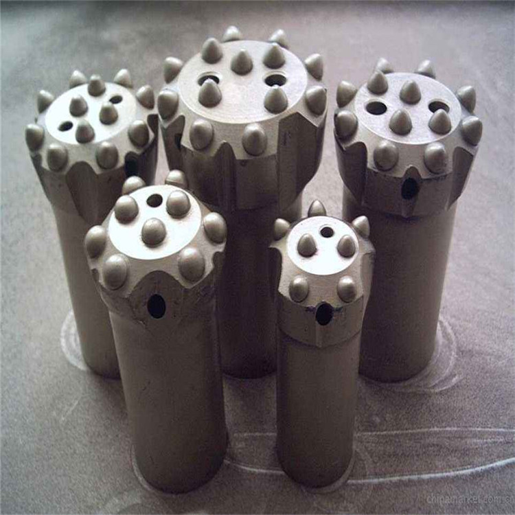 Thread connection ball tooth drill bit, down hole column tooth drill bit Φ 30-65 Hard and Brittle Rock Dry Wet Wet Drilling