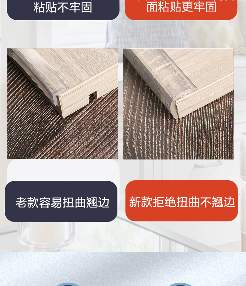 Transparent anti-collision strip Children's safety wall corner wrapping edge strip Baby anti-collision soft bag Table corner protection self-adhesive protective tape