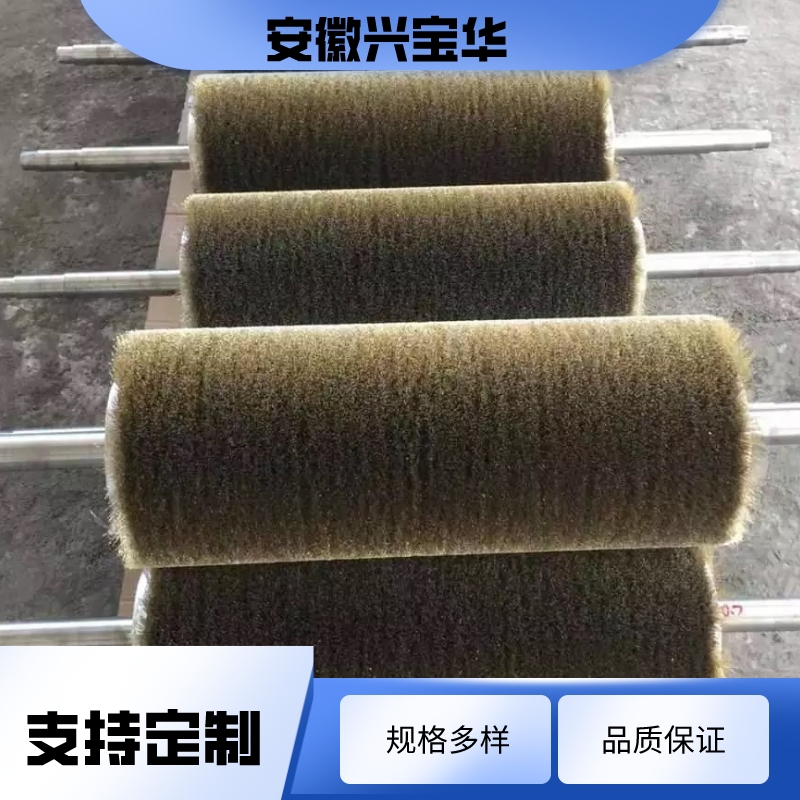 Wooden board wire drawing, copper plating, steel wire brush roller, surface polishing, rust removal, steel wire brush, high-density winding brush roller