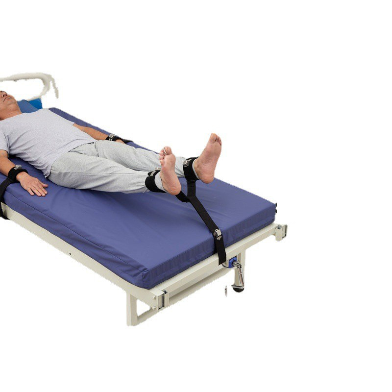 Magnetic control binding band for comfortable care, plug-in magnetic lock integrated T-shaped binding band to limit the range of foot movement